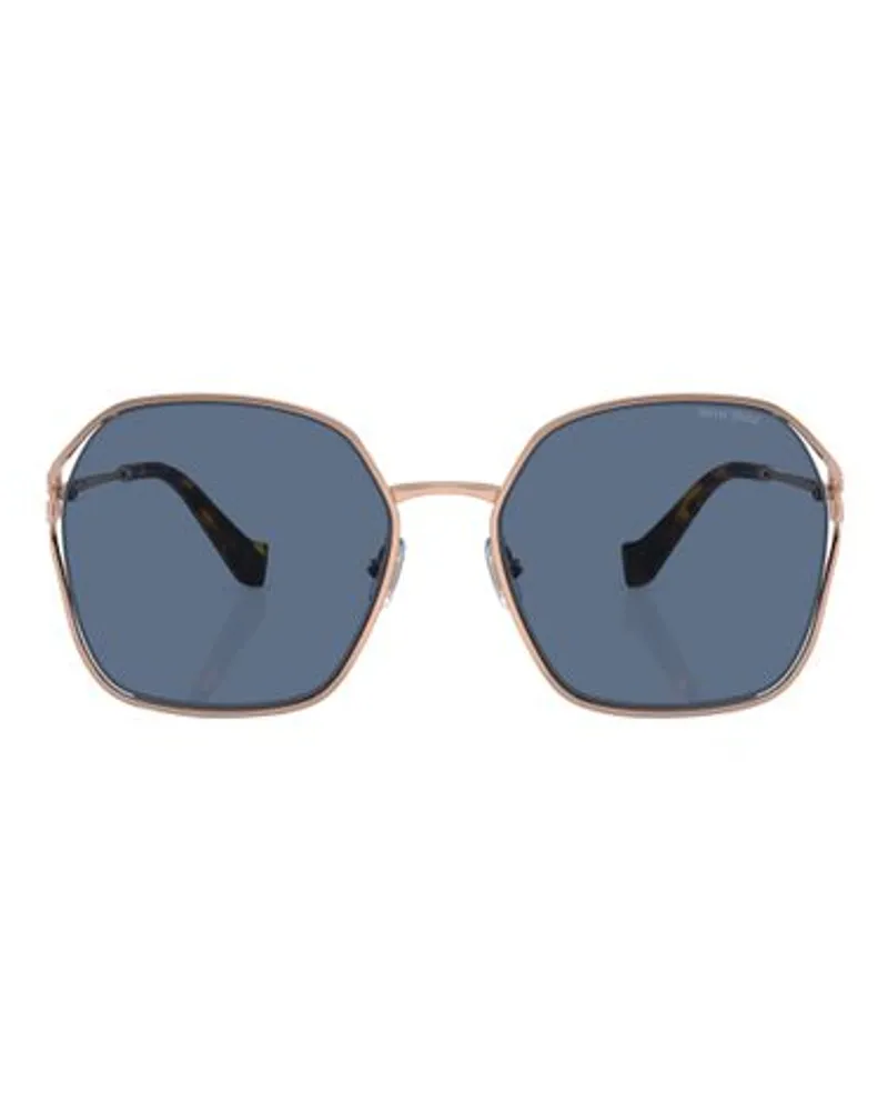 Miu Miu Irregular Sonnenbrille Mu 52ws Gold