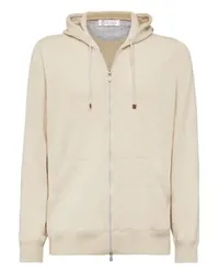 Brunello Cucinelli Cardigan im Sweatstil Beige