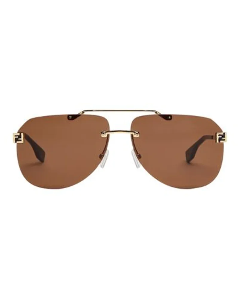 Fendi Fendi Sky Brille Gold