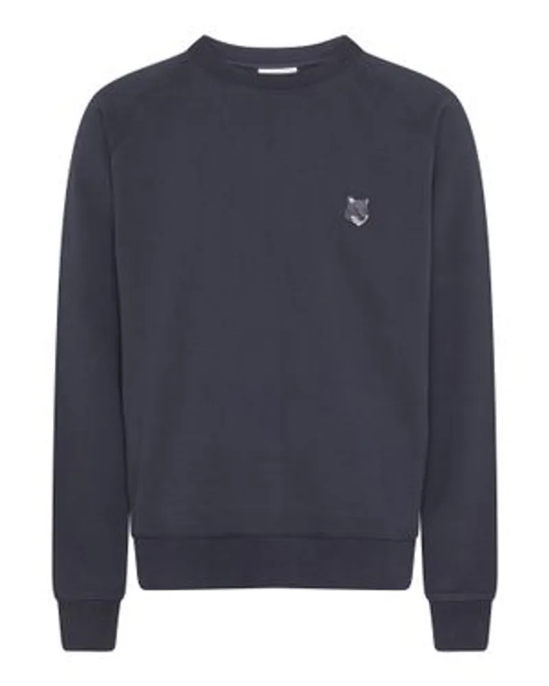 Kitsuné Sweatshirt mit Logo Bold Fox Head Black