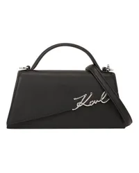 Karl Lagerfeld K/Signature Schmale Umhängetasche Black