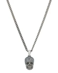 Alexander McQueen Besetzte Halskette Skull Silver