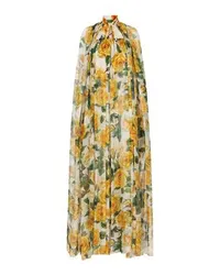 Dolce & Gabbana Seidenchiffon-Cape Multicolor