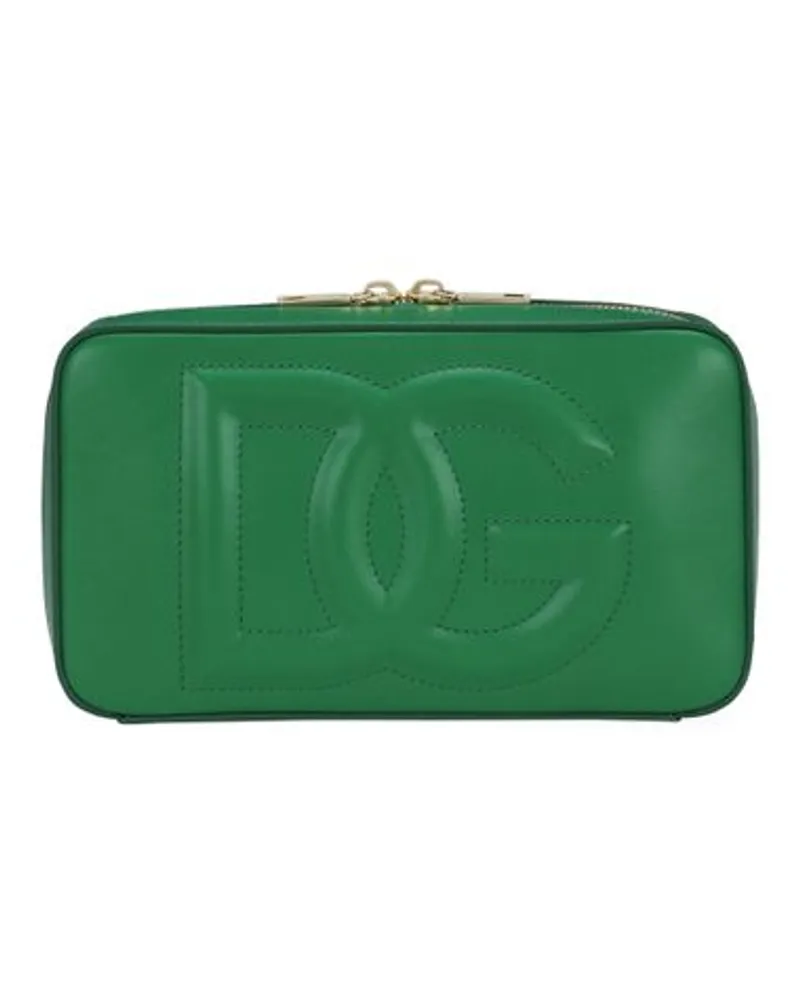 Dolce & Gabbana Kleine Kameratasche mit DG-Logo Green