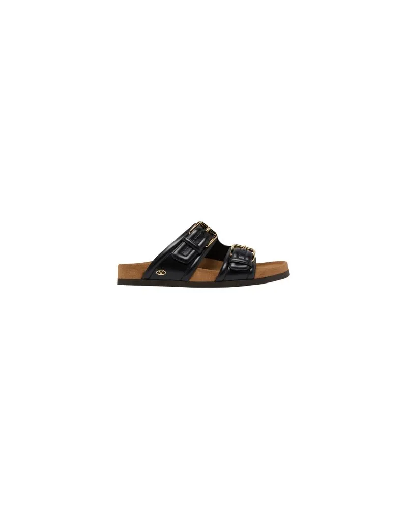 Valentino Garavani Slide-Sandalen Fussfriend Black