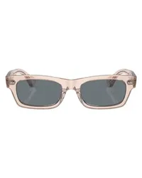 Oliver Peoples Rechteckige Sonnenbrille Davri Red