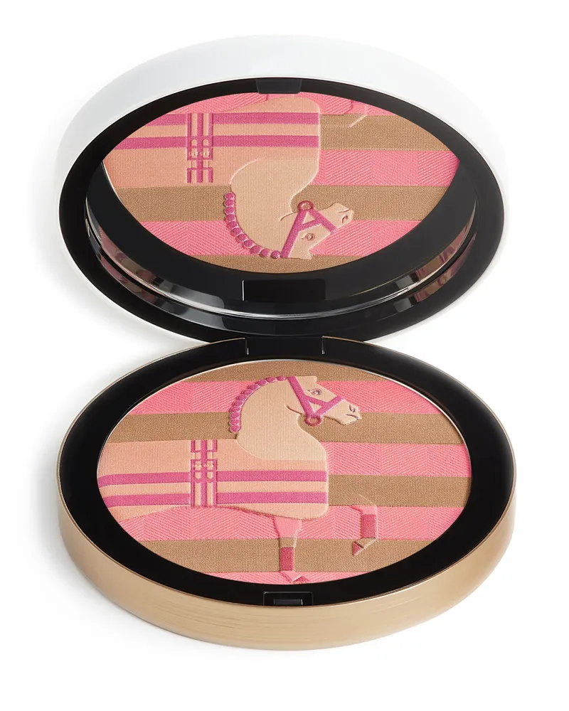 Hermès Seidiger Puder Rocabar, natürlich gebräuntes, rosa Finish, limitierte Edition Pink