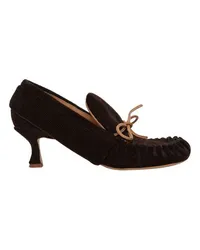 J.W.Anderson Mokassins mit Kitten-Heels Brown