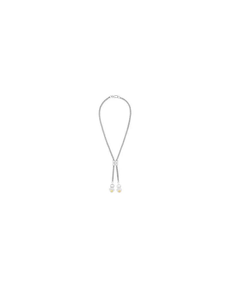 Bottega Veneta Rock Intrecciato Metallic aus lammleder Silver