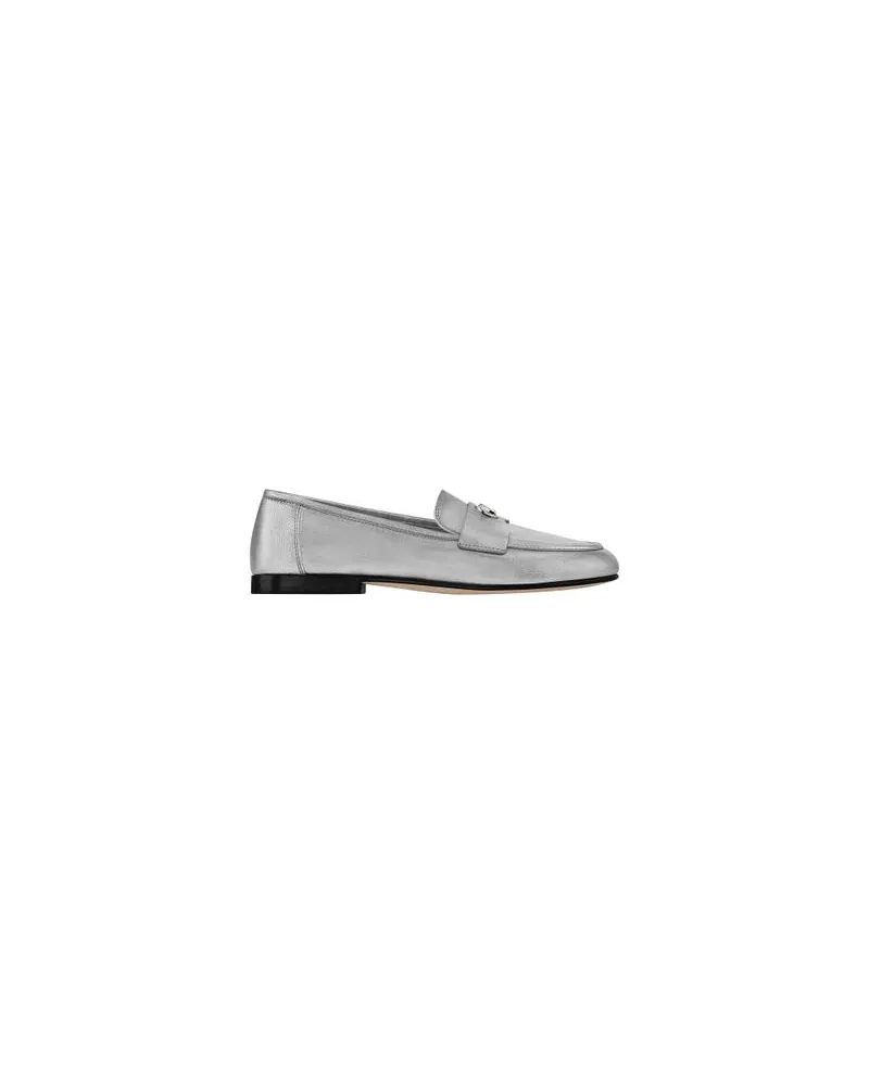 Bottega Veneta Rock Intrecciato Metallic aus lammleder Silver