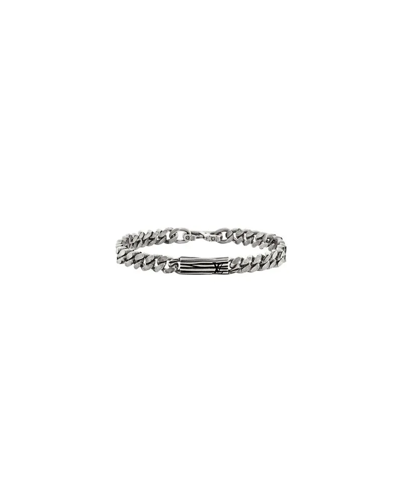 Bottega Veneta Rock Intrecciato Metallic aus lammleder Silver