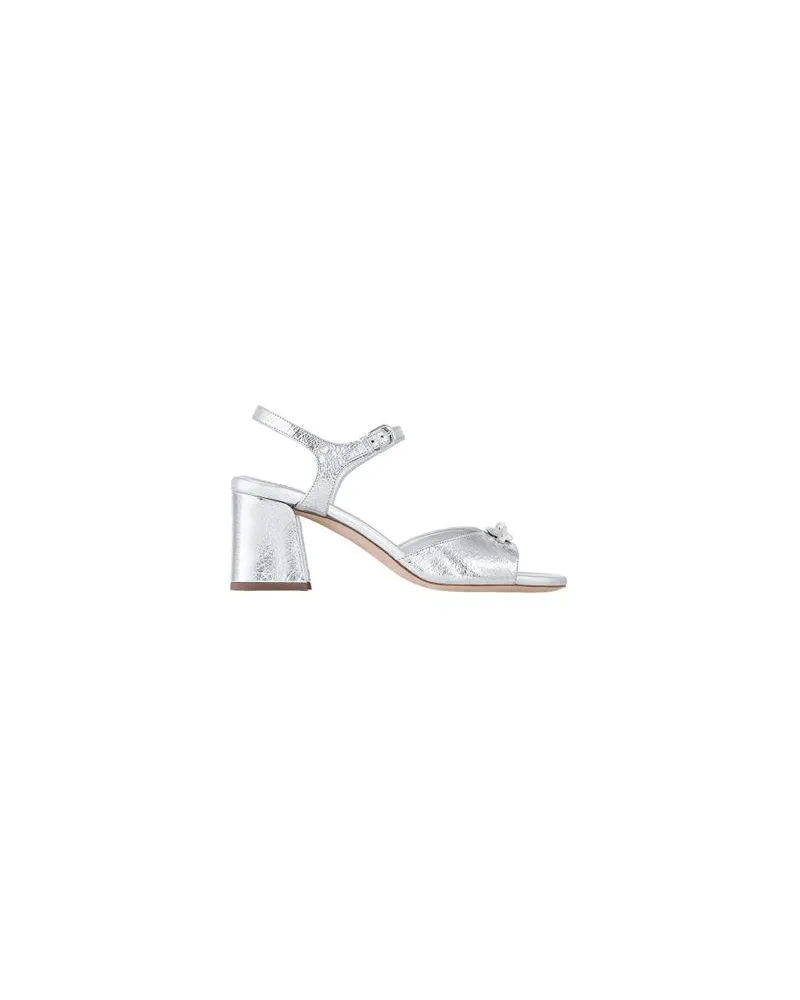 Bottega Veneta Rock Intrecciato Metallic aus lammleder Silver