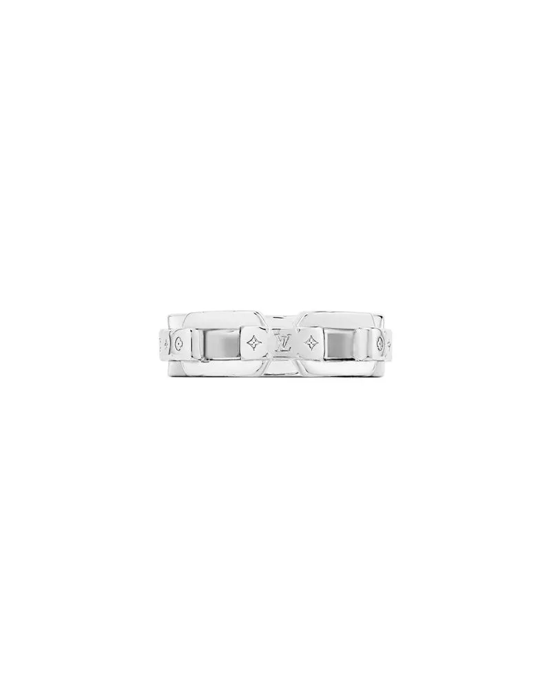 Bottega Veneta Rock Intrecciato Metallic aus lammleder Silver