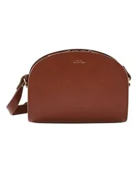 A.P.C. Mini-Tasche Demi-Lune Brown