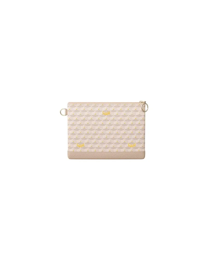 Fauré Le Page Clutch Pochette Zip 19 Off-white