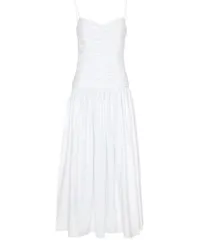 Matteau Kleid mit geraffter Taille White