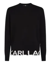 Karl Lagerfeld Pullover mit Karl-Logo Black