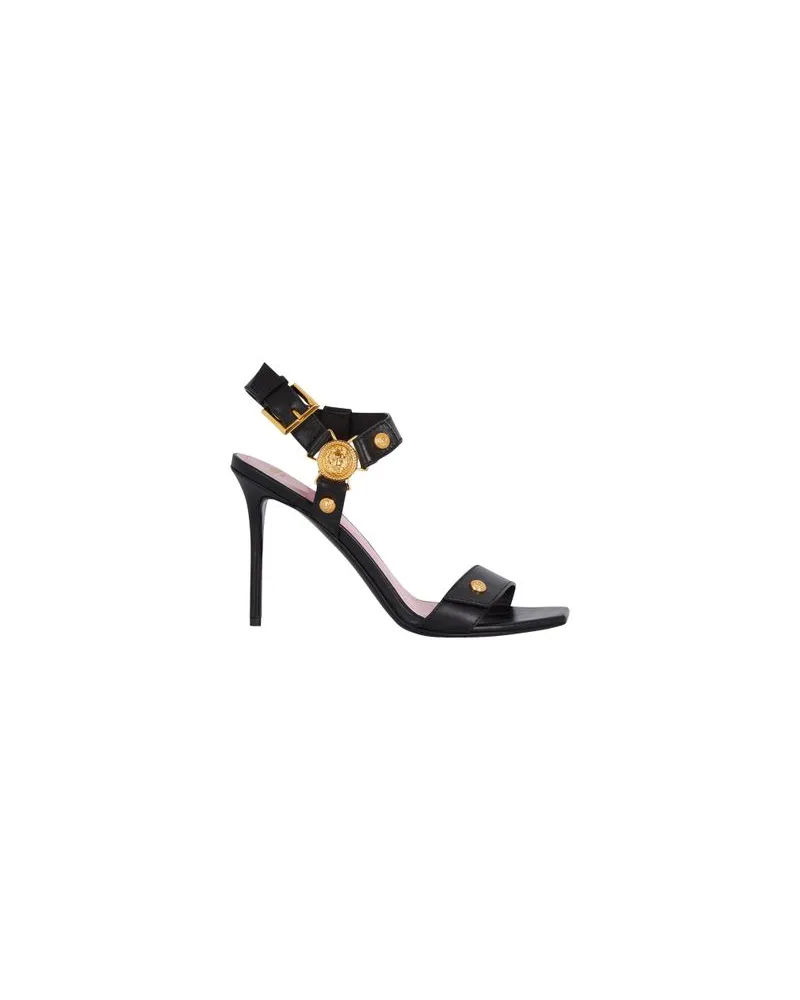 Balmain Sandalen Eva mit Absatz Black