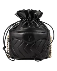 Sandro Tasche gestepptes Leder Le Bonbon Black