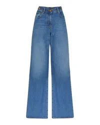 Versace Stone Wash Denim-Hose Blue