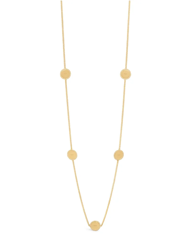 Celine Heirlooms Médaille Sautoir aus Messing mit Gold-Finish 