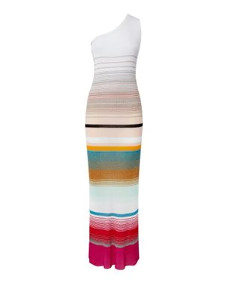 Missoni One-Shoulder-Kleid Multicolor