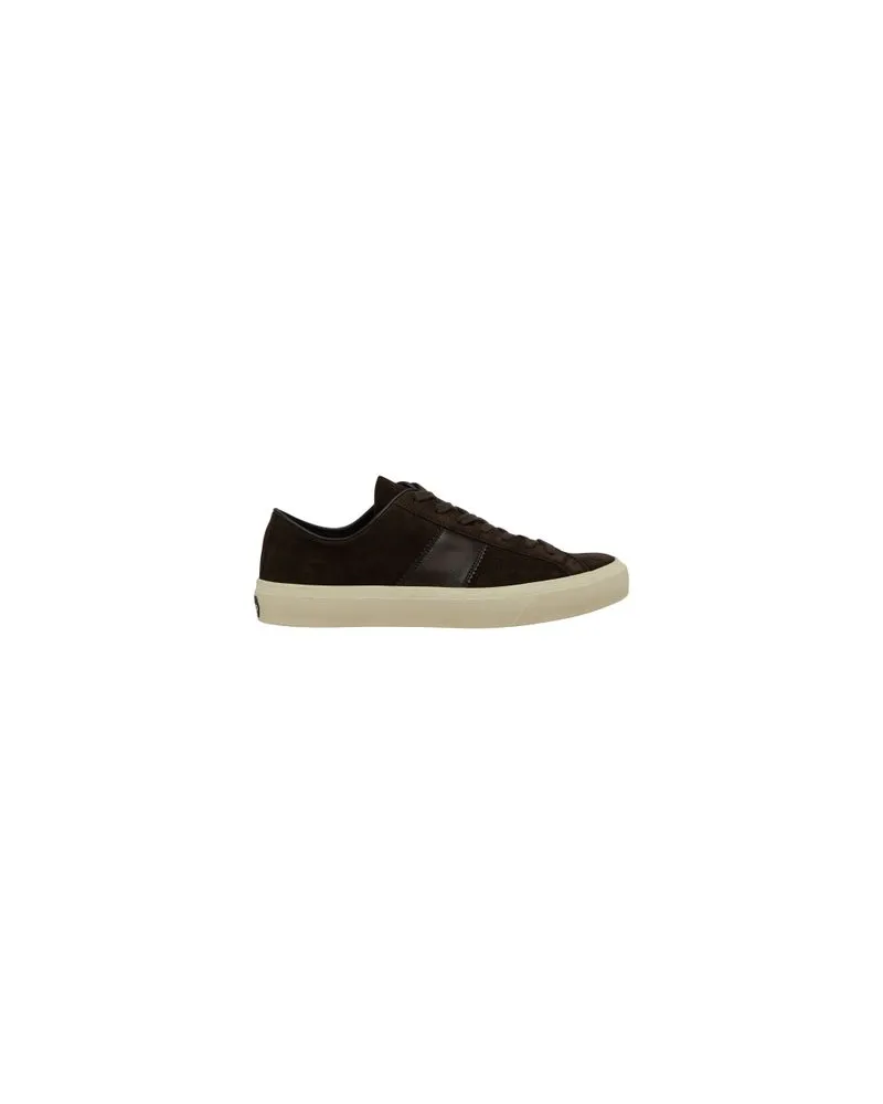 Tom Ford Wildleder-Sneakers Brown