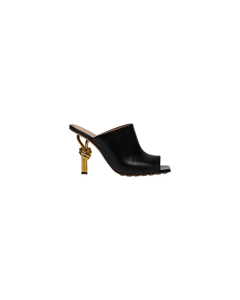 Bottega Veneta Hemd aus matt glänzendem Leder Black