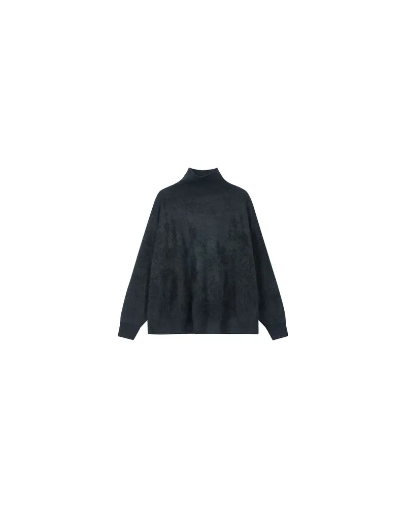 Bottega Veneta Hemd aus matt glänzendem Leder Black