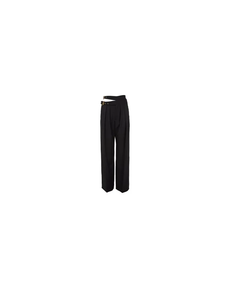Bottega Veneta Hemd aus matt glänzendem Leder Black
