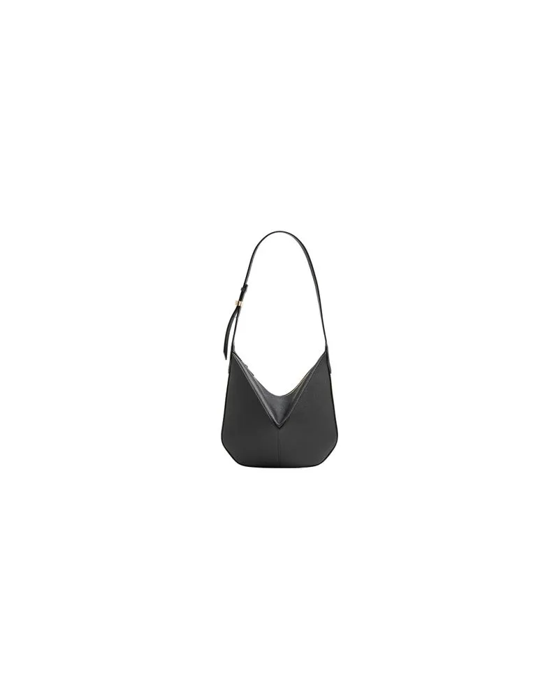 Bottega Veneta Lässiges Hemd aus Intrecciato-Leder Black