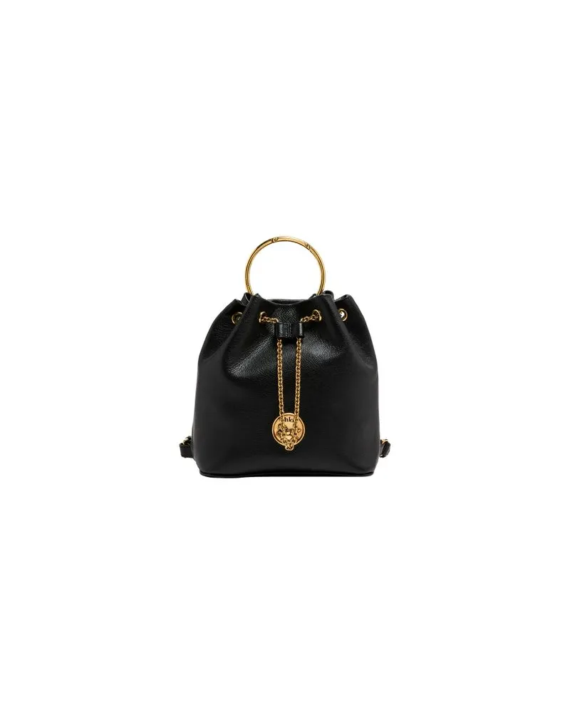 Bottega Veneta Lässiges Hemd aus Intrecciato-Leder Black