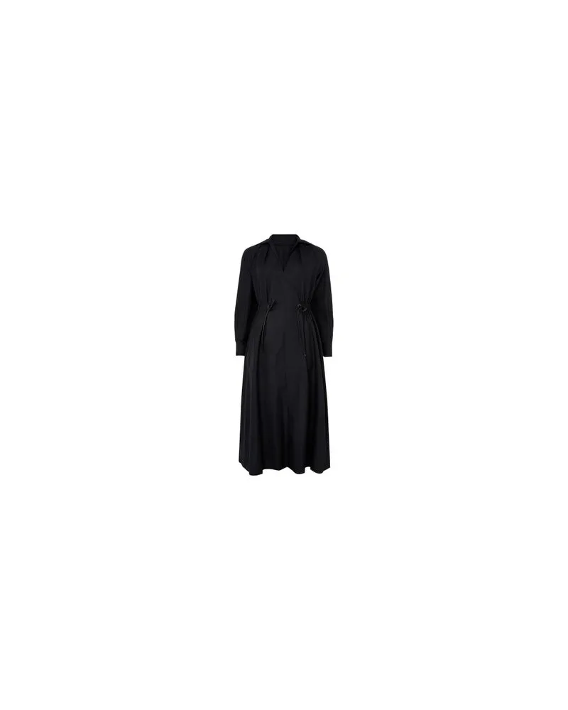 Bottega Veneta Hemd aus matt glänzendem Leder Black