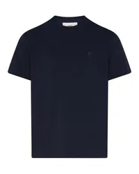 AMI Paris Kurzarm-T-Shirt Blue