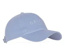 Balmain Baumwollcap mit Balmain-Logo Blue