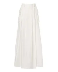 Alberta Ferretti Langer Rock White