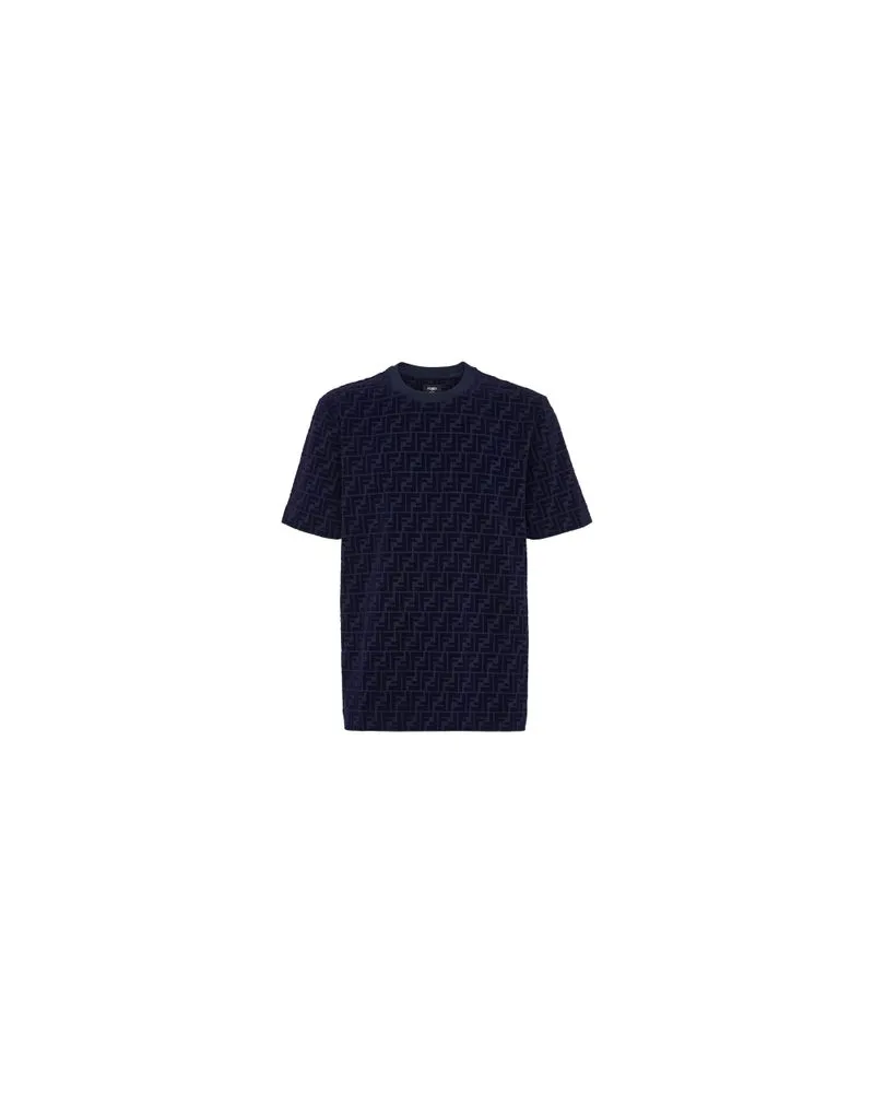 Fendi T-shirt Aus Pikee Blue