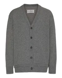 Maison Margiela Cardigan Mit Ellbogen-Aufnähern Grey