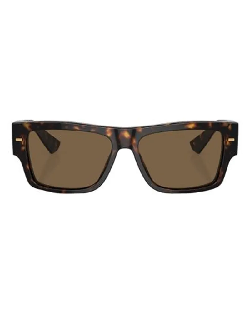 Dolce & Gabbana Dg4451 Rechteckige Sonnenbrille Brown