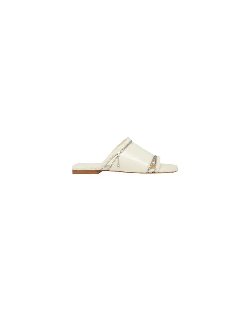 Burberry Flache Sandalen Off-white