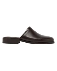 Christophe Lemaire Quadratisch zulaufende Mules Brown