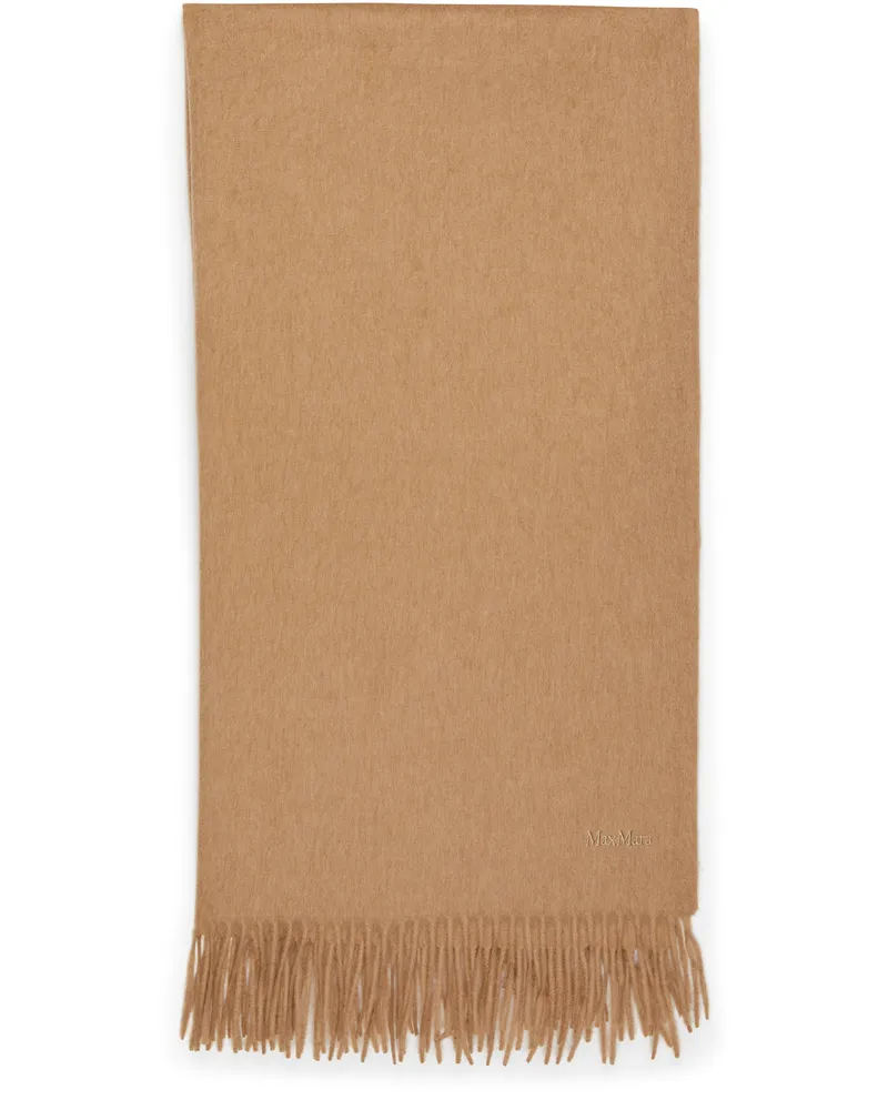 Max Mara Logo-Schal Tartan Beige
