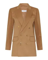 Max Mara Potente zweireihiger Blazer Beige