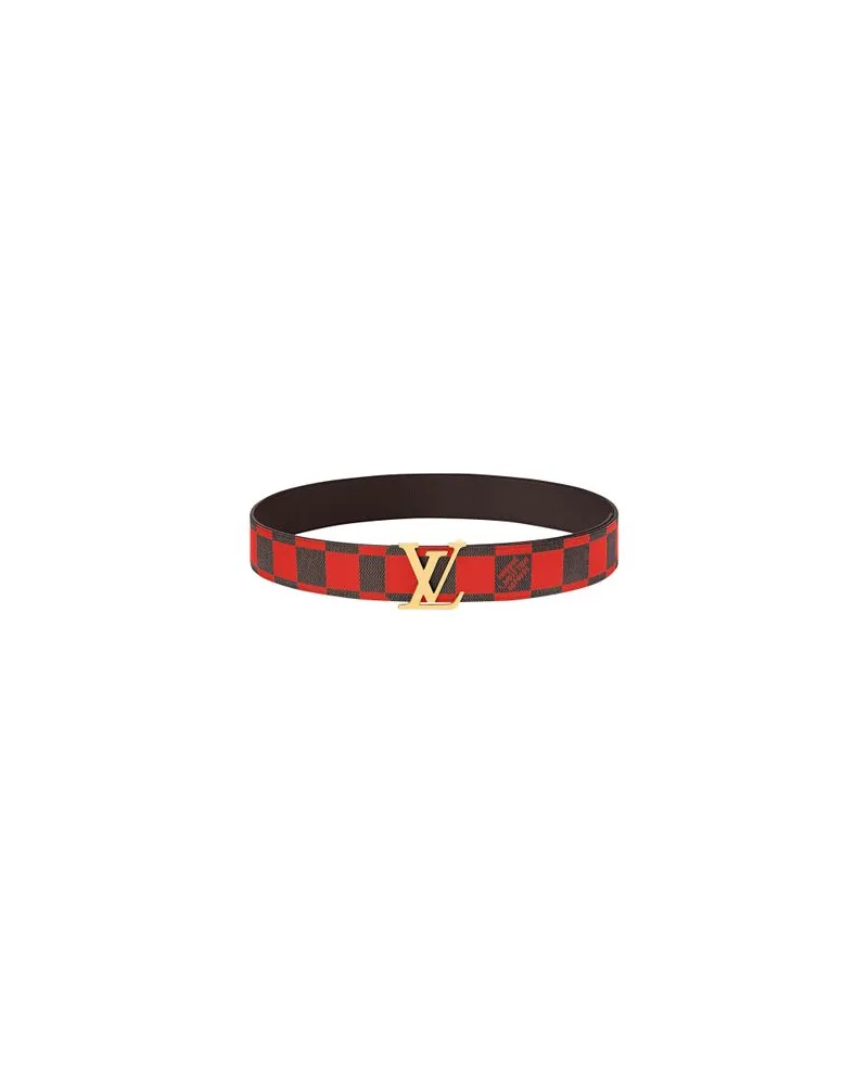 Louis Vuitton LV Initiales 40mm Reversible Belt Red