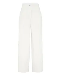 Brunello Cucinelli Loose Sartorial-Hose White