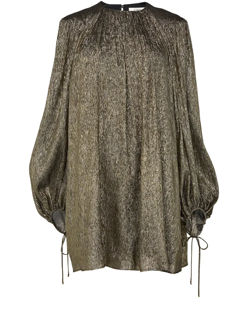 Chloé Minikleid im Metallic-Look 