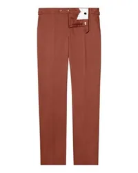 FURSAC Schmal geschnittene Chinohose Brown