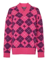 Acne Studios Pullover mit V-Ausschnitt Pink