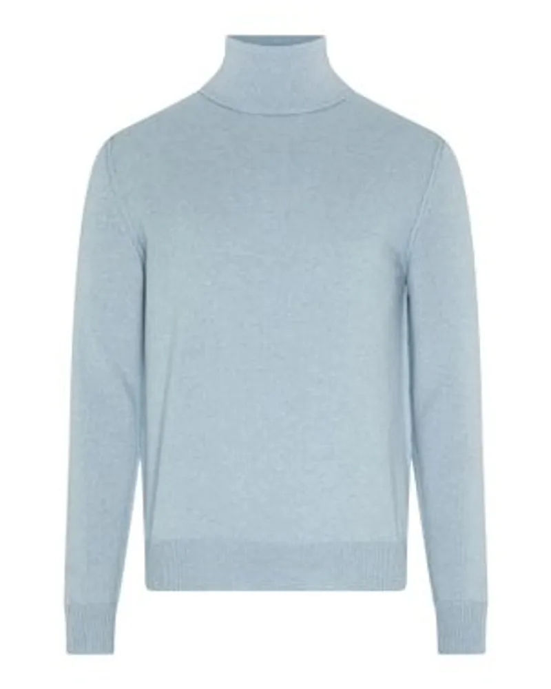 Maison Margiela Kaschmir Pullover mit Rollkragen Blue