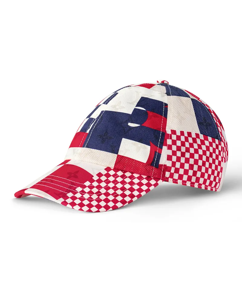 Louis Vuitton Damier Flags Mütze Red